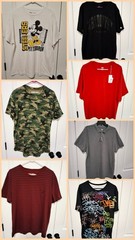 Coofandy Men’s Pleated Short Sleeve Fashion T-shirt Size Large