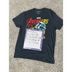 Marvel Avengers Thanos Dark Heather Grey Mens XL Tshirt