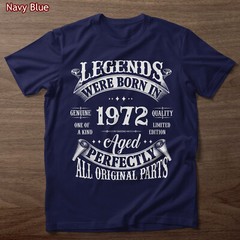 51st Birthday Tee Vintage Legends Born In 1972 51 Years Old Gift T-Shirt