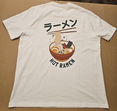NWT Common People HOT RAMEN 100% COTTON TSHIRT XL WHITE