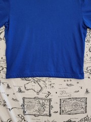 John Ashford Men’s Blue Easy Care V-Neck T-Shirt – Size Large