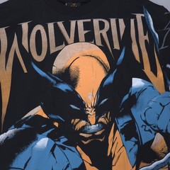 X-Men Wolverine AOP T-Shirt Mens XL Black Marvel All Over Print Comic Book Tee