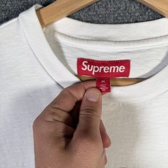 Supreme Shirt Mens Medium White SS24 SICK Logo Spellout Skate Baggy Boxy