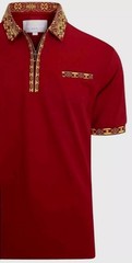 Men’s Luxurious Fine Cotton Polo Shirt,Italian Style,Stretch M to 3XL…A10.A