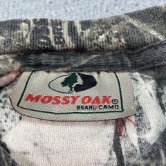 Vintage Mossy Oak Shirt Mens XLT Woodland Camo Hunting Long Sleeve Nature Y2K