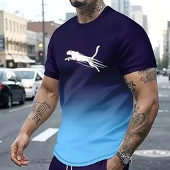 Men’s Quick Dry Short Sleeve Gym Running Moisture Wicking Round Neck T-Shirt