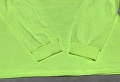NEW Wrangler Workwear Men’s Hi-Vis Yellow Long Sleeve Pocket T-Shirt Size 3XL