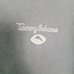 Tommy Bahama Shirt Mens Large Gray Relax Weekend Football Graphic Cotton