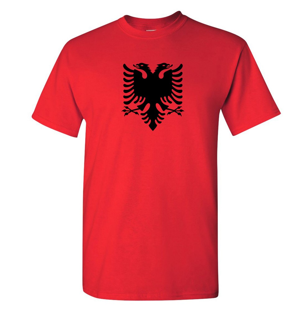 Albania T Shirt – Red or White Albanian tee