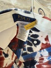 POLO Ralph Lauren NATIONAL TEAM USA TIE-DYE CHINO BALL CAP Leather Strap