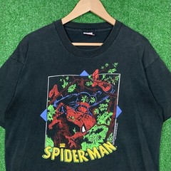 VTG Spiderman T-Shirt 1991 Marvel Comic Images Todd McFarlane “Perceptions” XL