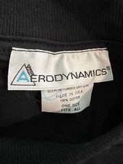 VTG Aerodynamics Dance Single Stitch Tee Drawstring Shirt Black One Size Graphic