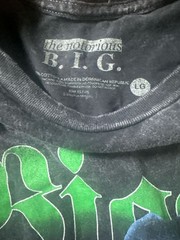 The Notorious B.I.G. King of New York Acid Wash Graphic T-Shirt Size LG