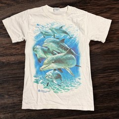 Vintage 90’s National Aquarium Of Baltimore Dolphins Crewneck T-Shirt Small