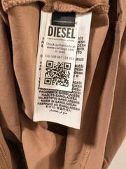Diesel T-Just Maglietta Short Sleeve 100% Cotton T-Shirt Brown Size L NWT $80