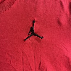 Jordan Jumpman Red Logo Short Sleeve Crew Neck Men’s T-Shirt L