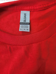 Gildan – 100% Cotton Long Sleeve T-Shirt. 5400 – Red G540 XL
