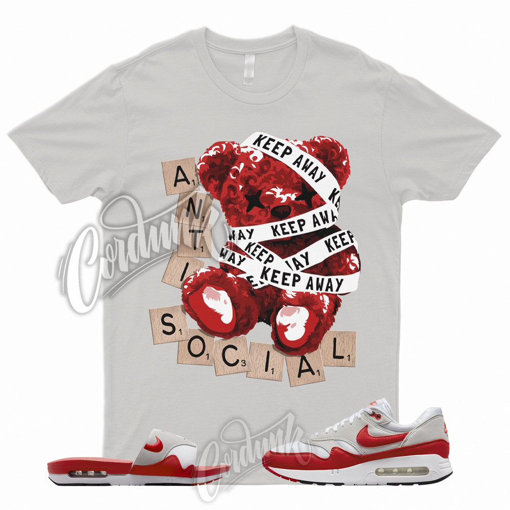 ANTI Shirt to Match Air Max 1 ’86 OG Big Bubble University Red Slide Sport Grey
