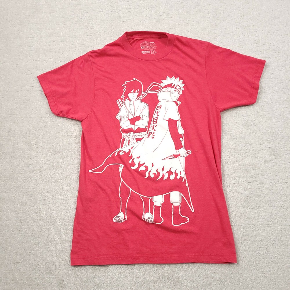 Ripple Junction Naruto Shippuden Short Sleeve Graphic T Shirt Mens Small Red