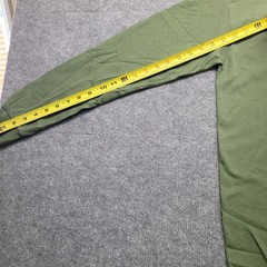Gildan G540 Men’s Heavy Cotton Preshrunk Long Sleeve Shirt Green Size Small