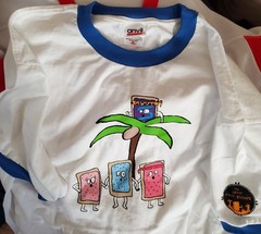 Vintage Kelloggs Pop Tarts Great Fruit Escape Promo Ringer Shirt XL Rare Y2K