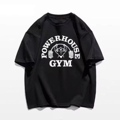 Men’s T Shirts Fitness Men Bodybuilding Shirt Batwing Sleeve Rag Shirt Gym.