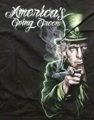 America Going Green Marijauna Ganja Mens T Shirt Leaf High Times NEW