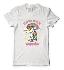 Unicorn Squad Mythical Rainbow Animal Personalised Unisex Adult T Shirt
