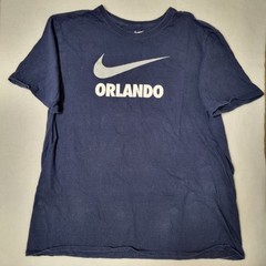 Nike Men’s T-Shirt 100% Cotton Athletic Cut Size XL USED Navy Blue Color