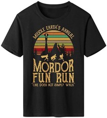 Lontse Middle Earth’s Annual Mordor Fun Run one Does not Simply Walk T-Shirt for