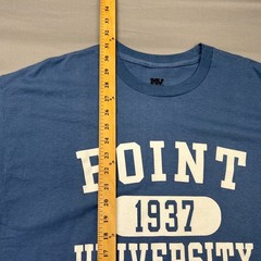 MV Sport Point University Skyhawks 1937 T Shirt Adult XL Blue Spell Out Tee