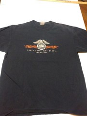 Lot Of 6 Men’s Size Large Black T-Shirts Biker Motorcycle With Damage