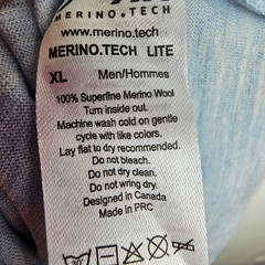 Merino Tech Mens Merino Wool Base Layer Shirt XL Gorpcore Outdoor Trail Hiking