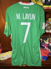 México Matchworn trikotspieler utileria Maillot # 4 #7 #18 10s E
