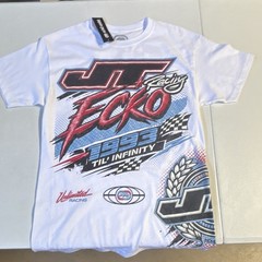 Ecko Unltd. JLT Racing Men’s S White Graphic Tee Crew Neck Cotton