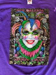 NEW ORLEANS MILLENIUM 2000 Y2K MARDI GRAS Shirt Artwork By Andrea Mistretta