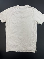 Gap White Henley Button T-Shirt Mens Size Medium Cotton Short Sleeve