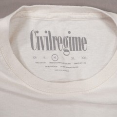 Civil Regime Flaming Pegasus S.I.N. T Shirt Mens Medium Natural Cotton Short Slv