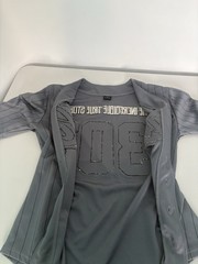 Logic “The Incredible True Story” Baseball Pinstripe Jersey Hip Hop Gray Size S