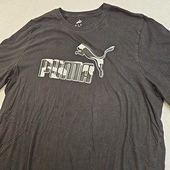 Puma Graphic Camo Logo T-Shirt Crew Neck Short Sleeve Black Men’s 3XLT