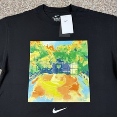 NEW Nike Max90 Watercolor Painting Basketball $45 MSRP Center Swoosh t-shirt M