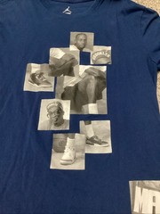 Jordan Mars Shirt Mens Large Spike Lee Graphic Tee Basketball Large Navy