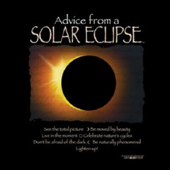 Solar Eclipse T-shirt S Unisex Advice Black 100% Cotton
