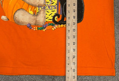 Vtg Halloween T-Shirt Size L Cat Bat Bear Full Moon Candy Crew Atlas Sports 90s