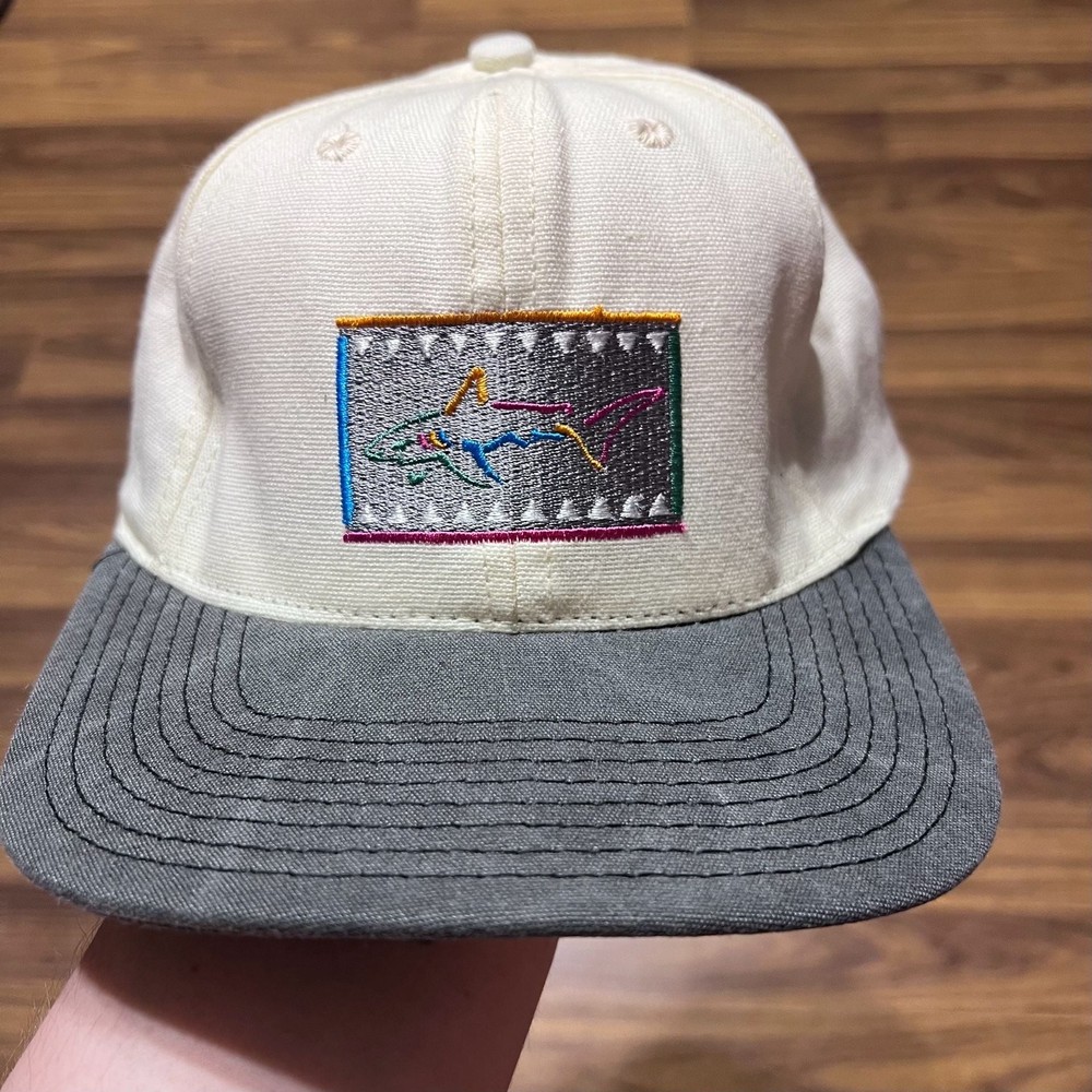 Greg Norman × Reebok Vtg Greg Norman Reebok Shark Logo Strap Back