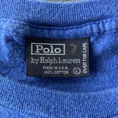 VINTAGE Polo Ralph Lauren Shirt Mens Large Faded 90s Made In USA Single Stitch