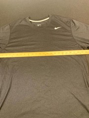 Nike Dri Fit Legend T Shirt Mens XL Black Swoosh Logo Crew Neck Short Sleeve Gym