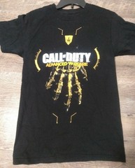 Mens/Boys Size Small 34-36 Black Call Of Duty Advanced Warefare Shirt