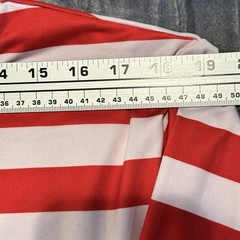 Where’s Waldo Mens 2XL Adult Shirt Halloween Costume Red White Stripe Cosplay