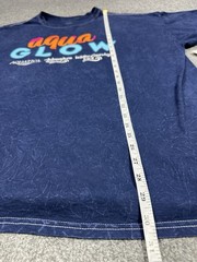 SeaWorld Aquatica Aqua Glow Shirt XXXL 3XL Blue Short Sleeve Cotton NEW